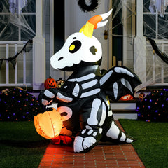 5ft Cute Skeleton Dragon