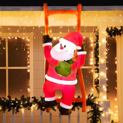 6ft Tall Climbing Santa with Build-in LEDs