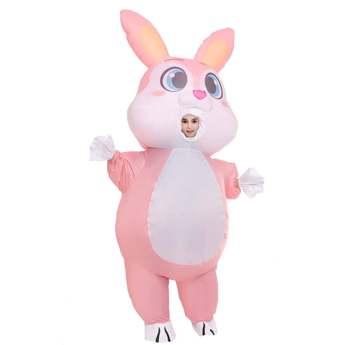 Full-body Pink Bunny Inflatable Costume