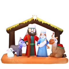 6.5ft Wide Nativity Scene Christmas Inflatable