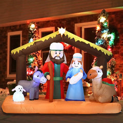 6.5ft Wide Nativity Scene Christmas Inflatable