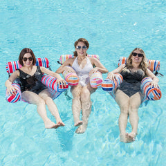 SLOOSH - Stripe Pattern Floating Hammock Chairs, 3 Pack