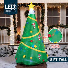 8ft Tall Christmas Tree with Lights Inflatable