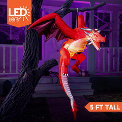5ft Tall Hanging Flying Dragon Inflatable