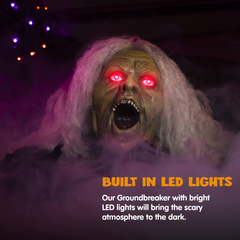 Halloween Light Up Witch Ground Breaker Decor