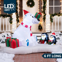6ft Polar Bear Giveaway Gifts Inflatable