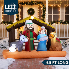 6.5ft Wide Nativity Scene Christmas Inflatable