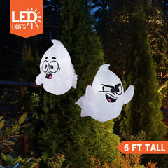 2.6ft Tall Naughty Window Ghost Inflatable, 2 Pcs