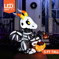 5ft Cute Skeleton Dragon