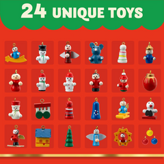 2025 Advent Calendar with a Tabletop Wooden Christmas Tree