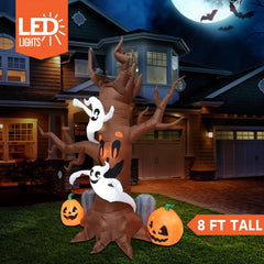 8ft Scary Tree with Graves Inflatable