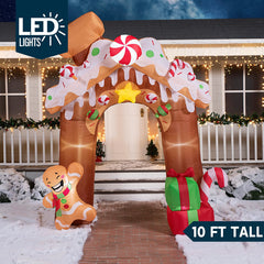 10ft Tall Gingerbread House Archway Inflatable