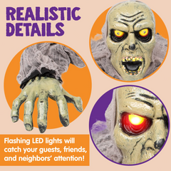 Ground Breaker Zombie With Sound And Flashing Eyes