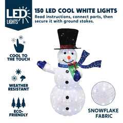 5ft LED Yard Lights - Collapsible Snowman
