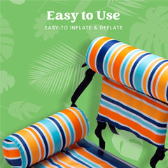 SLOOSH - Stripe Pattern Floating Hammock Chairs, 3 Pack