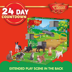 2025 Advent Calendar Dog and Cat Action Playset