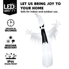 12ft Halloween Giant Towering Spooky Ghost Inflatable