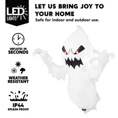 3.5 ft. Halloween Inflatable Window Crasher Ghost
