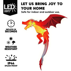 5ft Tall Hanging Flying Dragon Inflatable