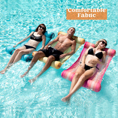 SLOOSH - 4-in-1 Hammock Inflatable Pool Float, 3 Pack