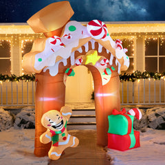 10ft Tall Gingerbread House Archway Inflatable
