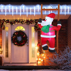 6ft Tall Climbing Santa with Build-in LEDs