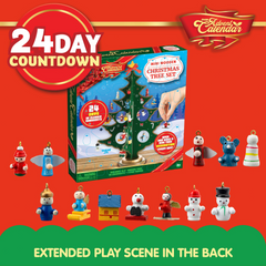 2025 Advent Calendar with a Tabletop Wooden Christmas Tree