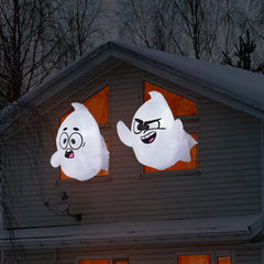 2.6ft Tall Naughty Window Ghost Inflatable, 2 Pcs
