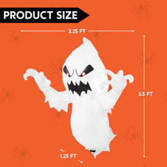 3.5 ft. Halloween Inflatable Window Crasher Ghost