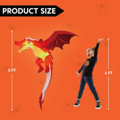 5ft Tall Hanging Flying Dragon Inflatable