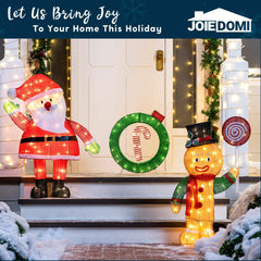3ft LED Yard Light - Tinsel Gingerbread Man
