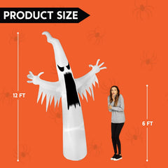 12ft Halloween Giant Towering Spooky Ghost Inflatable