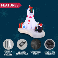 6ft Polar Bear Giveaway Gifts Inflatable
