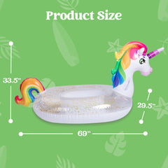 SLOOSH -  Unicorn with Glitters Pool Float