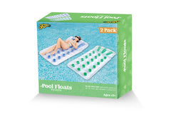 SLOOSH - Inflatable Pool Lounger Float Rafts with Headrest, 2 Pack