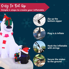 6ft Polar Bear Giveaway Gifts Inflatable