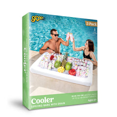 Sloosh - Inflatable Serving Bars With Drain Plug, 3 Sets