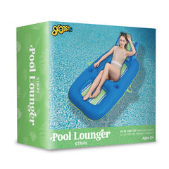 SLOOSH - Luxury Blue Pool Recliner, Stripe