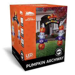 8ft Tall Stack Character Pumpkin Archway Inflatable