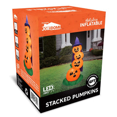 6ft Large Halloween Stacked Pumpkins Inflatable