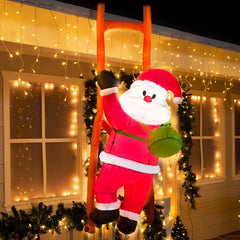6ft Tall Climbing Santa with Build-in LEDs