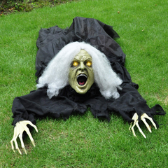 Halloween Light Up Witch Ground Breaker Decor
