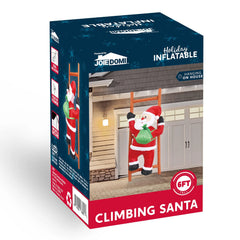 6ft Tall Climbing Santa with Build-in LEDs