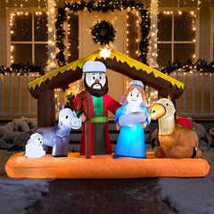6.5ft Wide Nativity Scene Christmas Inflatable