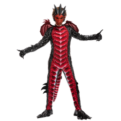 Black and Red Dragon Costume - Child