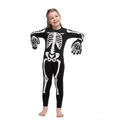 Girl's Pretty Skeleton Costume Cosplay - Child
