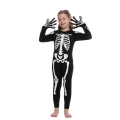 Girl's Pretty Skeleton Costume Cosplay - Child