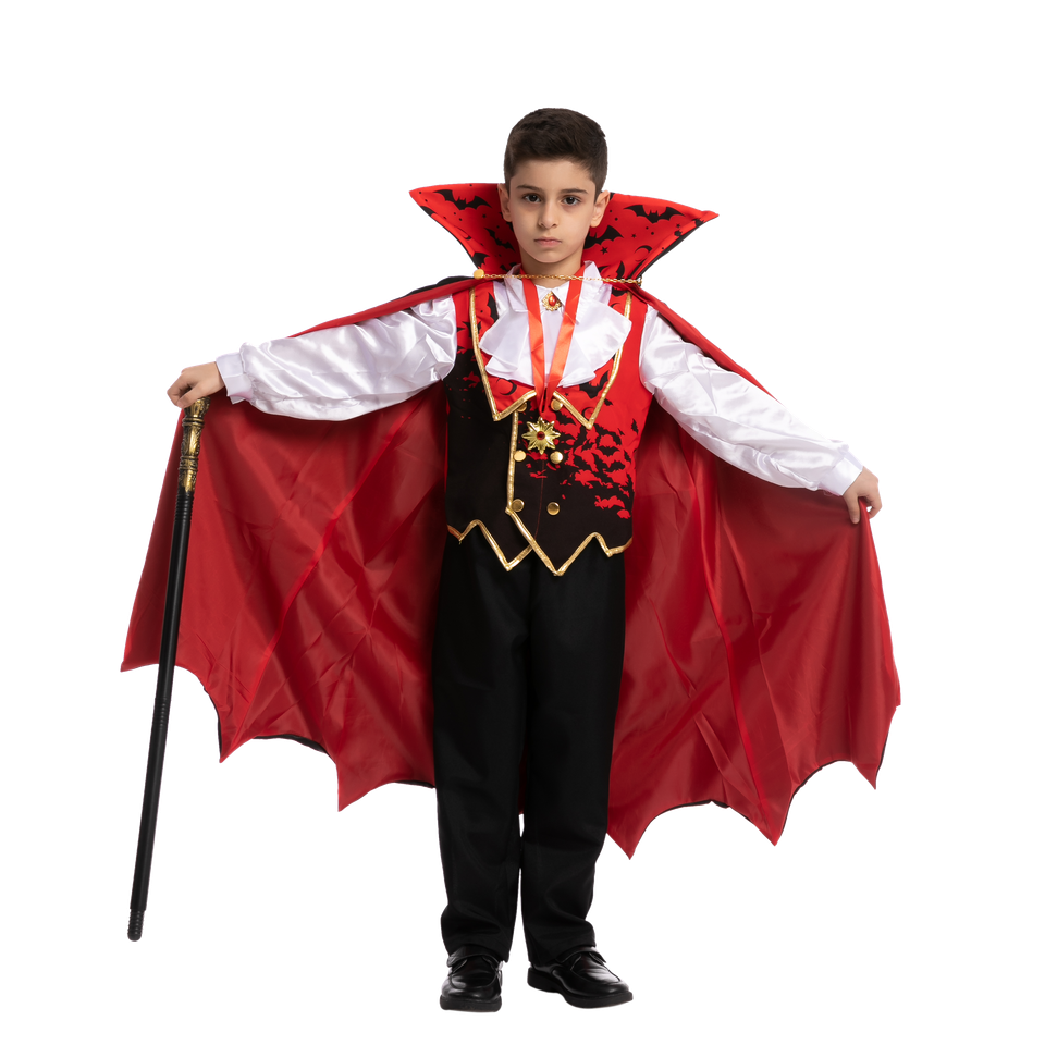 Vampire Costume Cosplay (Red)- Child
