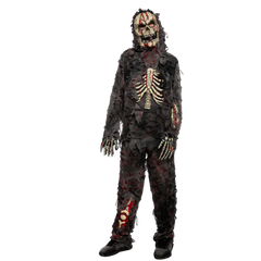 Scary Black Zombie Costume - Child