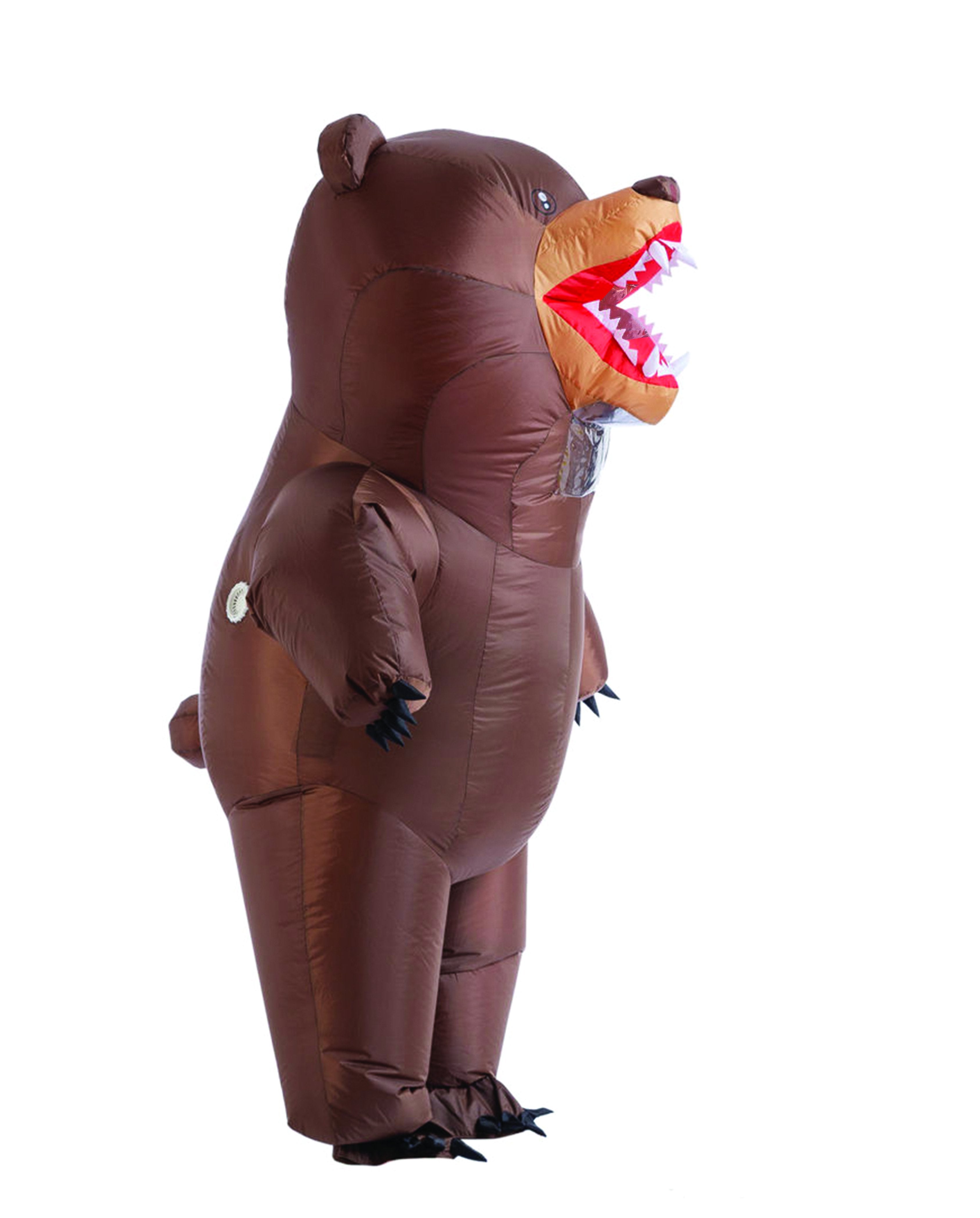 Inflatable Costume Full Body Bear Air Blow-up Deluxe Halloween Costume - Adult Size - Spooktacular Creations